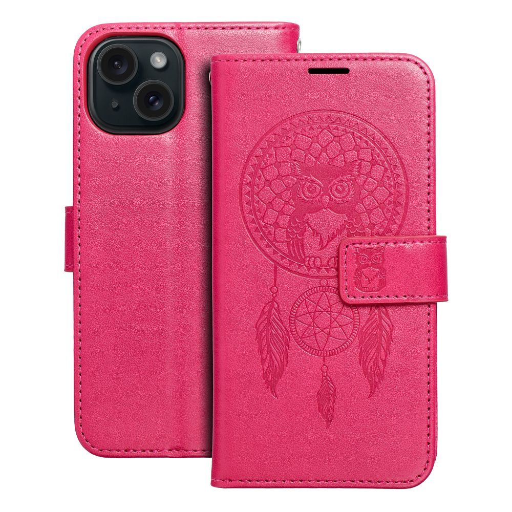 MEZZO Book case for IPHONE 15 dreamcatcher magenta