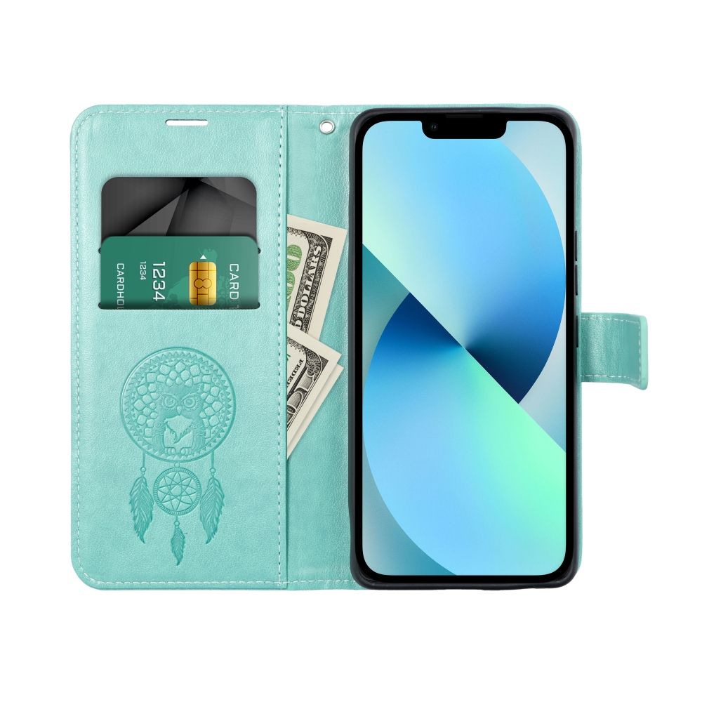 MEZZO Book case for SAMSUNG S21 FE dreamcatcher green