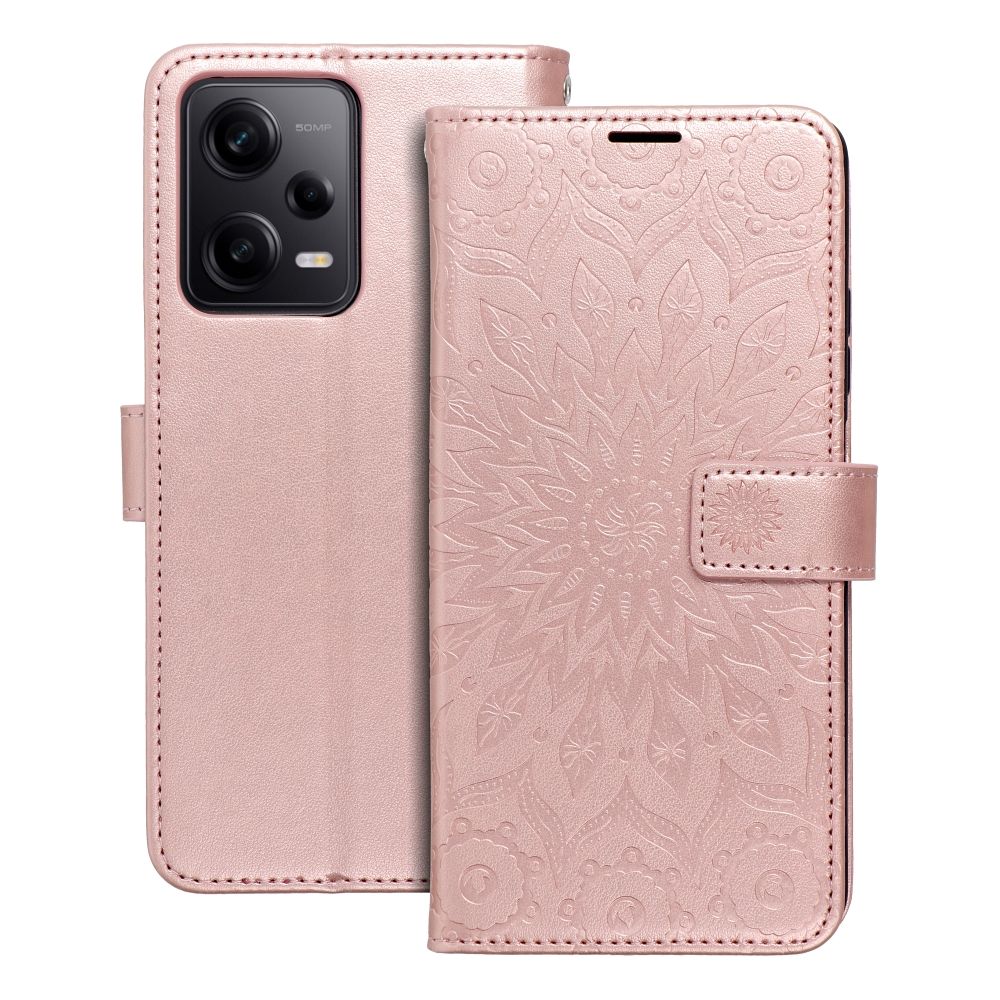 MEZZO Book case for XIAOMI Redmi Note 12 Pro 5G mandala rose gold