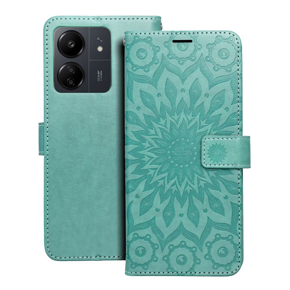 MEZZO Book case for XIAOMI Redmi 13C / POCO C65 mandala green