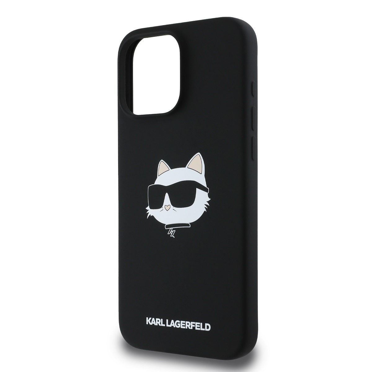 Karl Lagerfeld Liquid Silicone Choupette Head MagSafe Zadní Kryt pro iPhone 16 Pro Max Black