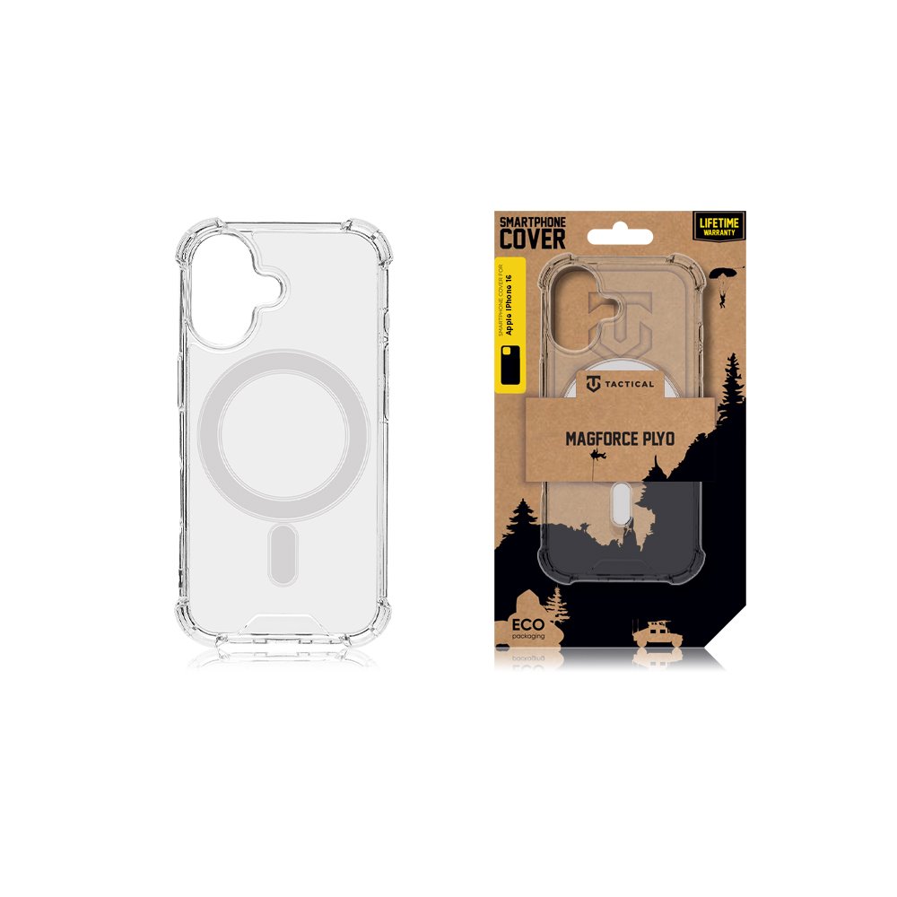 Tactical MagForce Plyo Kryt pro Apple iPhone 16 Transparent