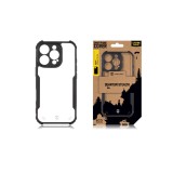 Tactical Quantum Stealth Kryt pro Apple iPhone 16 Pro Clear/Black