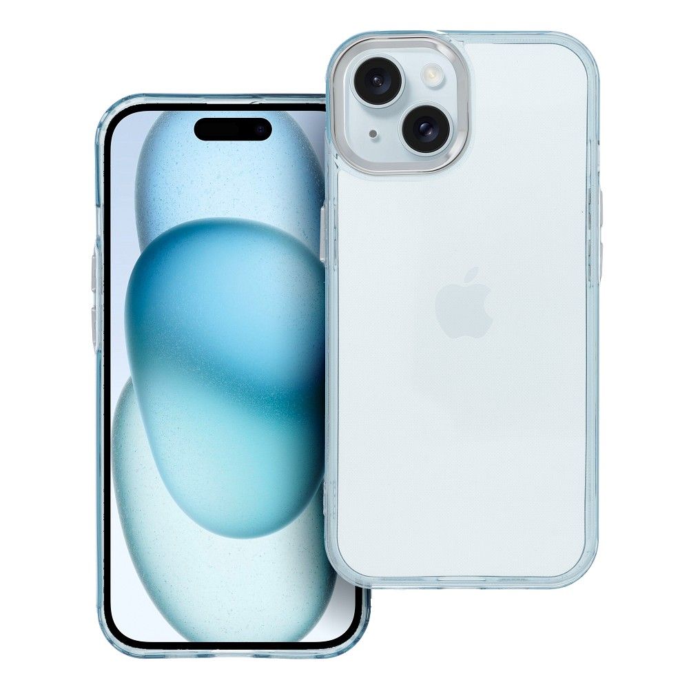 PEARL case for IPHONE 15 Plus light blue