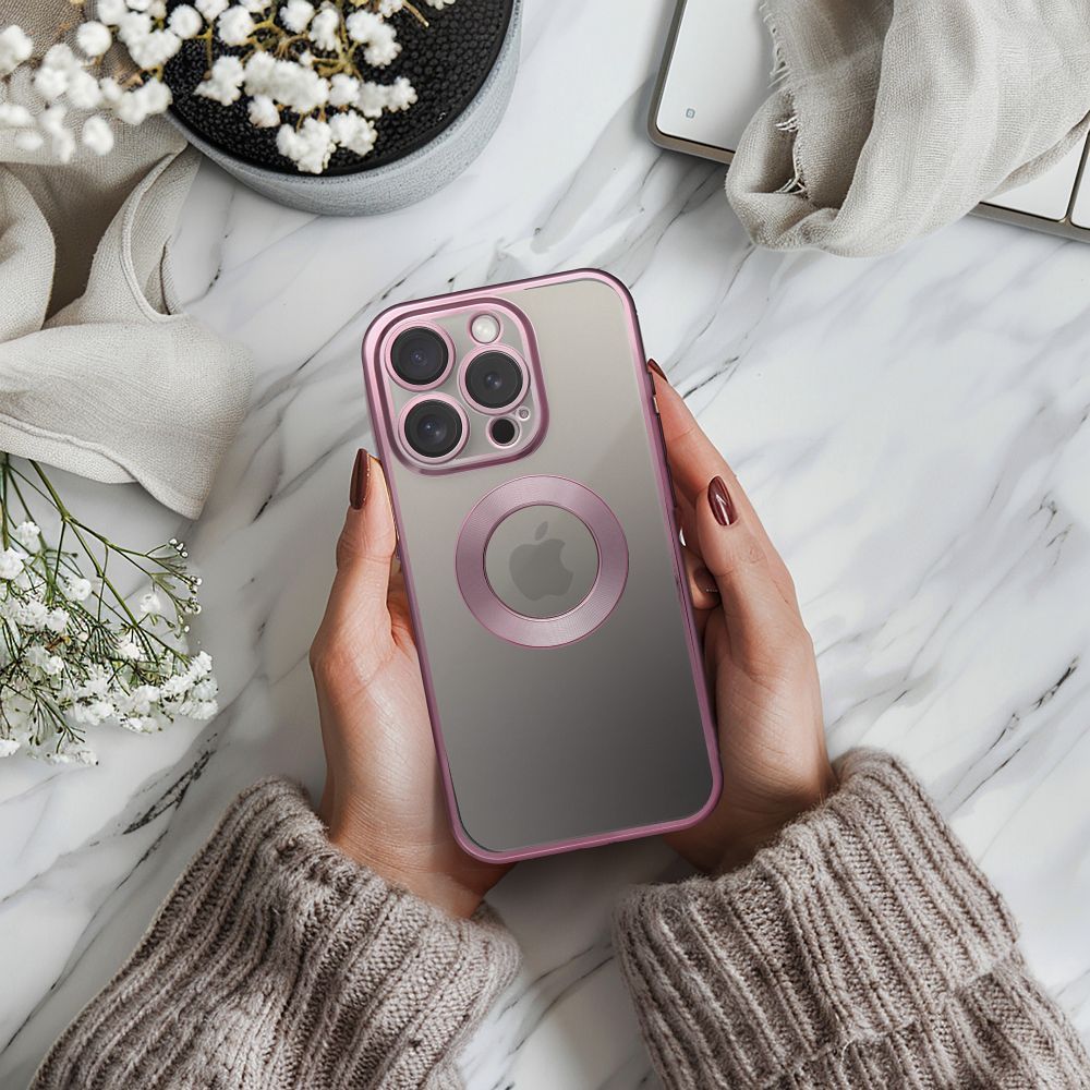 Case GLAM for IPHONE 16 Pro rose pink