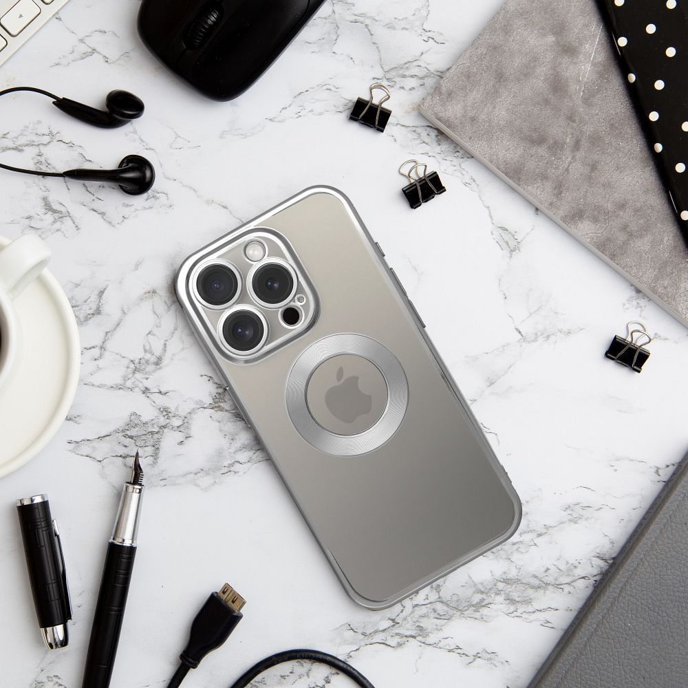 Case GLAM for IPHONE 15 silver