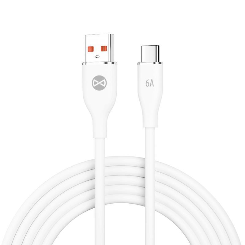 Dátový kábel Forever USB/USB-C 1m 66W biela