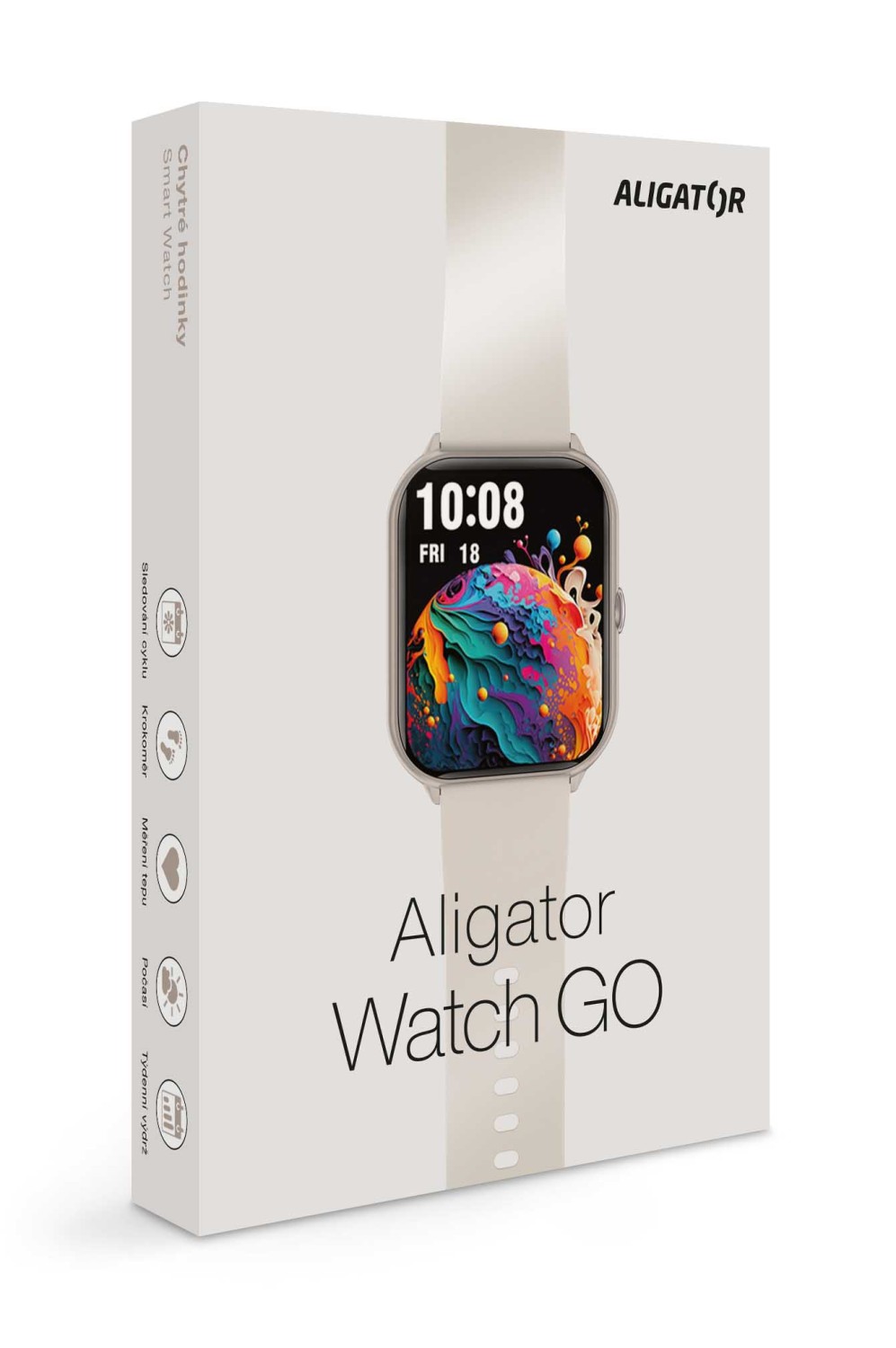 Aligator Watch GO hvězdně stříbrná