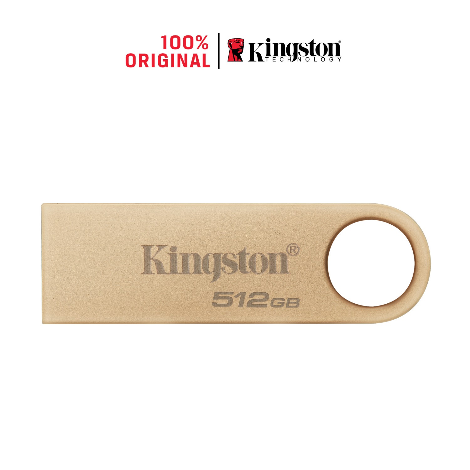 Kingston 512GB DataTraveler DTSE9, 3. Generácia, USB 3.2, zlatá