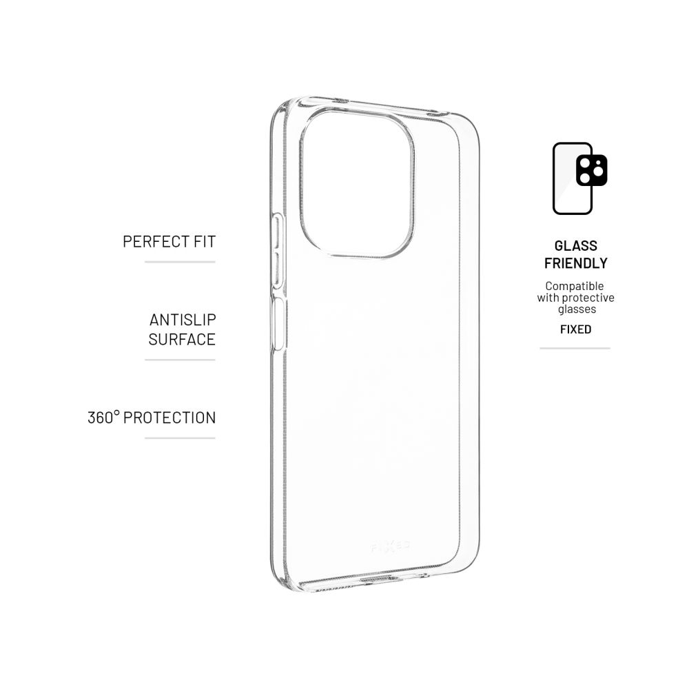 Zadní TPU gelový kryt FIXED Story pro Infinix Note 40X 5G, transparentní