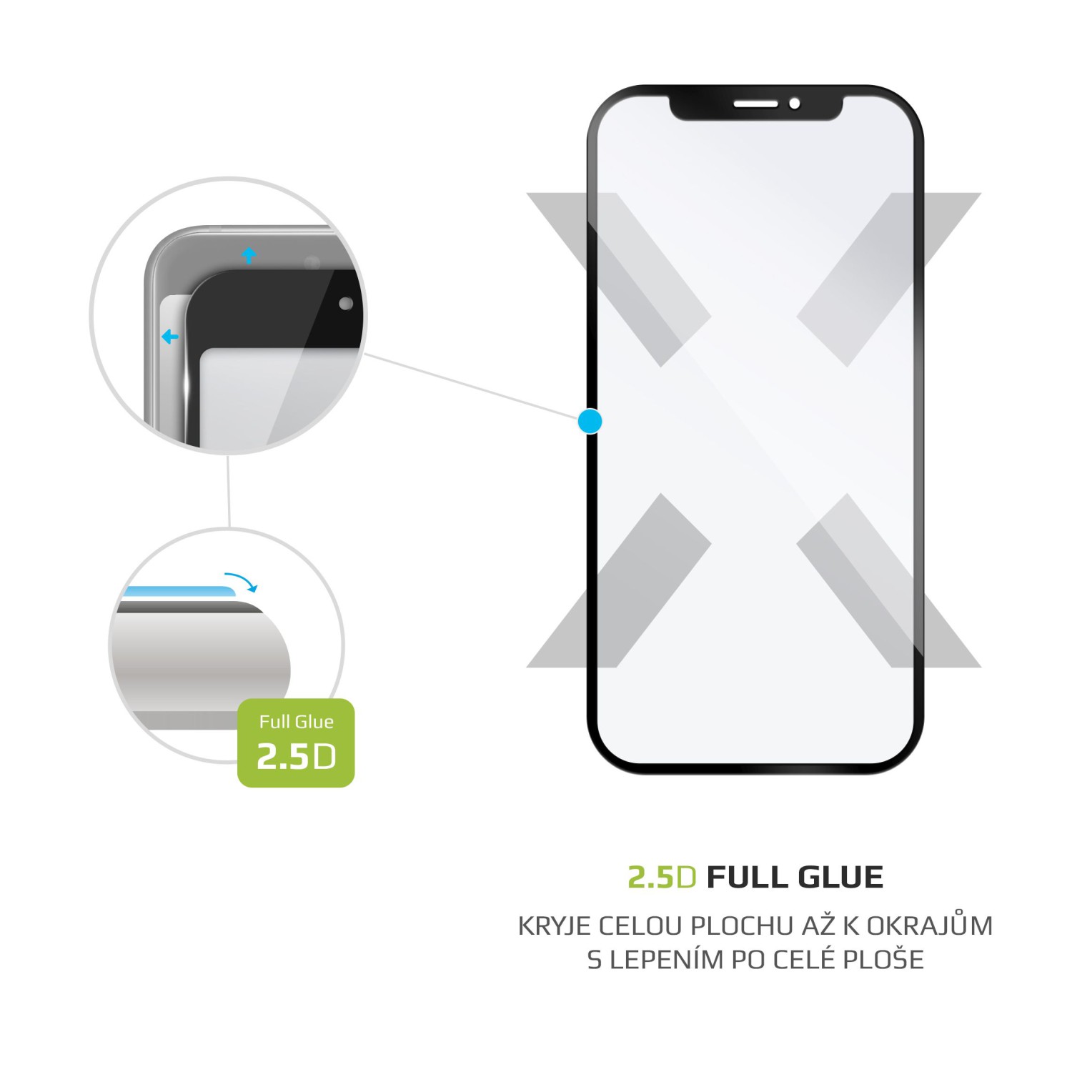 Ochranné tvrzené sklo FIXED Full-Cover pro Google Pixel 9aSamsung Galaxy A16 5G, černá