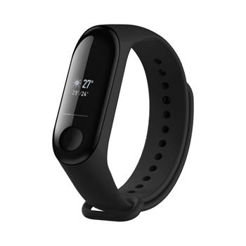 Silikonový řemínek FIXED Silicone Strap pro Xiaomi Mi Band 3/4, černá