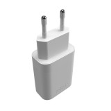 Síťová nabíječka FIXED s 2x USB-C výstupem, podpora PD, 35W, bílá