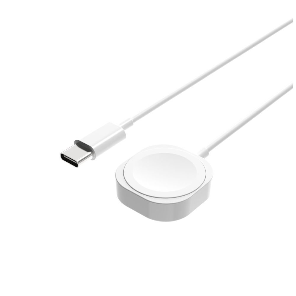 Nabíjecí USB-C kabel FIXED pro Apple Watch, bílý