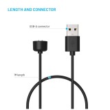 Nabíjecí USB-A kabel FIXED pro Xiaomi Mi Band/Smart Band 5/6/7, černý