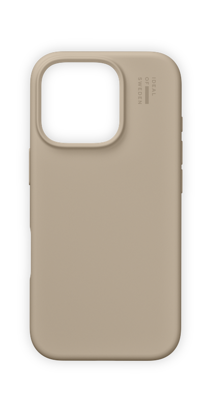 Silikónový ochranný kryt iDeal Of Sweden pre iPhone 16 Pro Max, beige