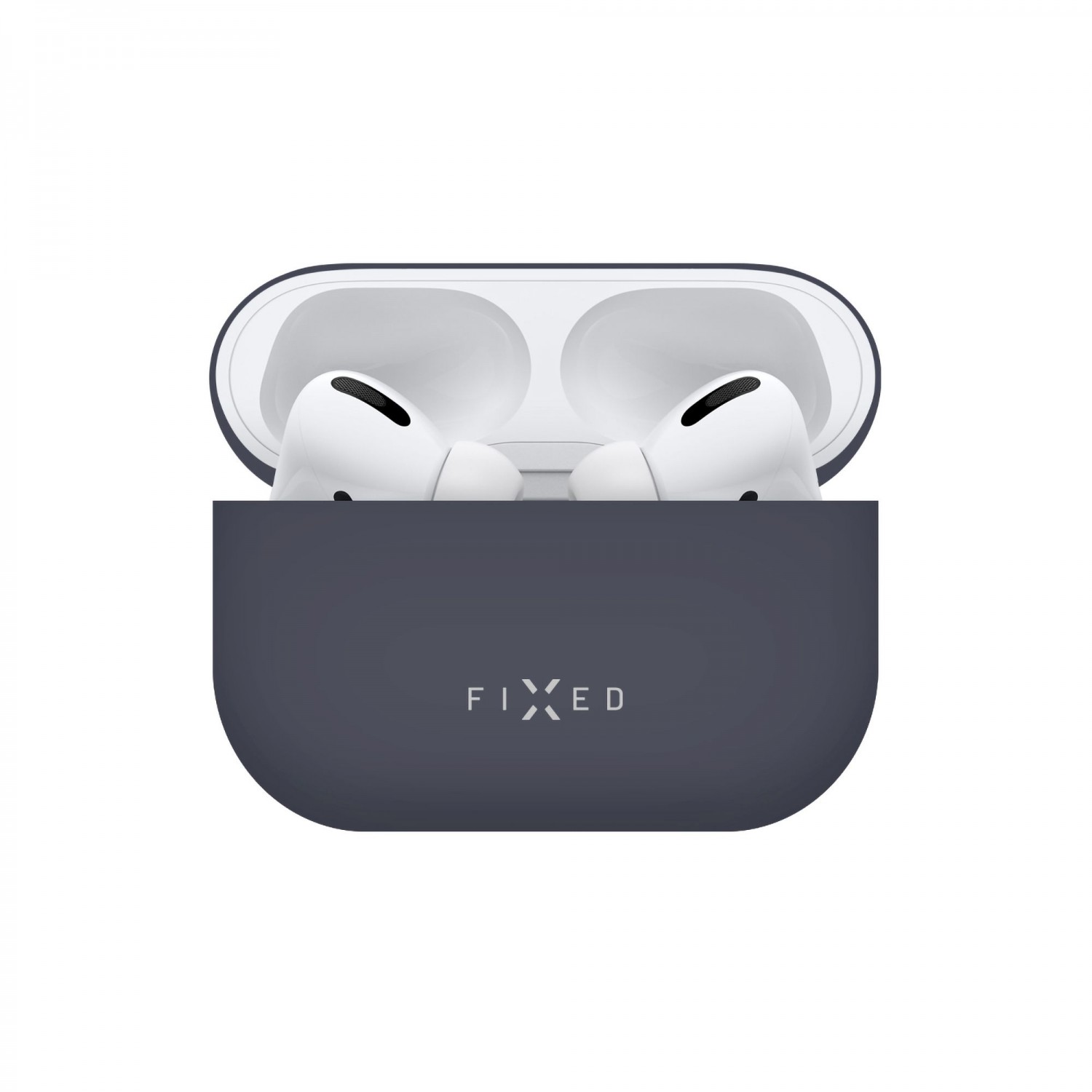 Ultratenké silikonové pouzdro FIXED Silky pro Apple AirPods 4, modrá