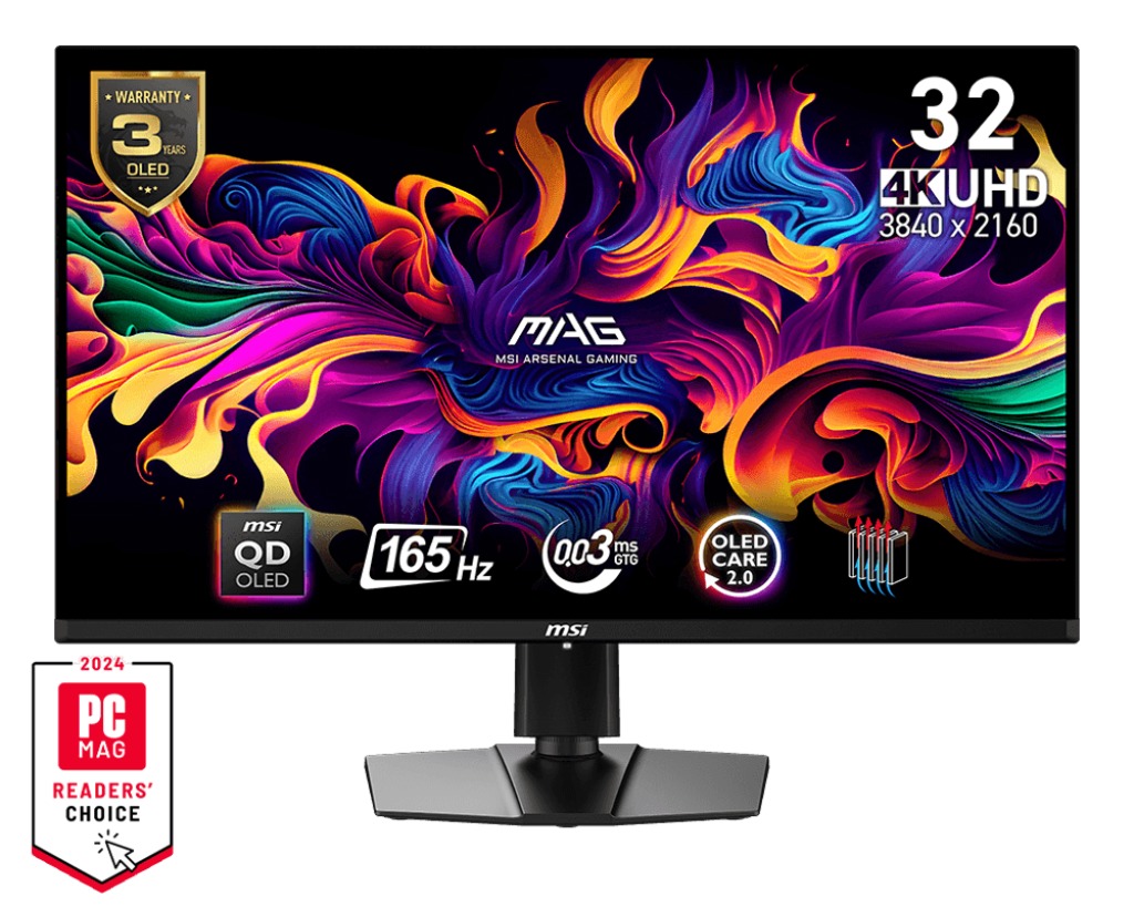 31,5" MSI MAG/321UP QD-OLED / QD-OLED / 4K UHD/165Hz/0,03ms