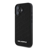 Karl Lagerfeld PU Quilted Pattern Zadní Kryt pro iPhone 16 Black