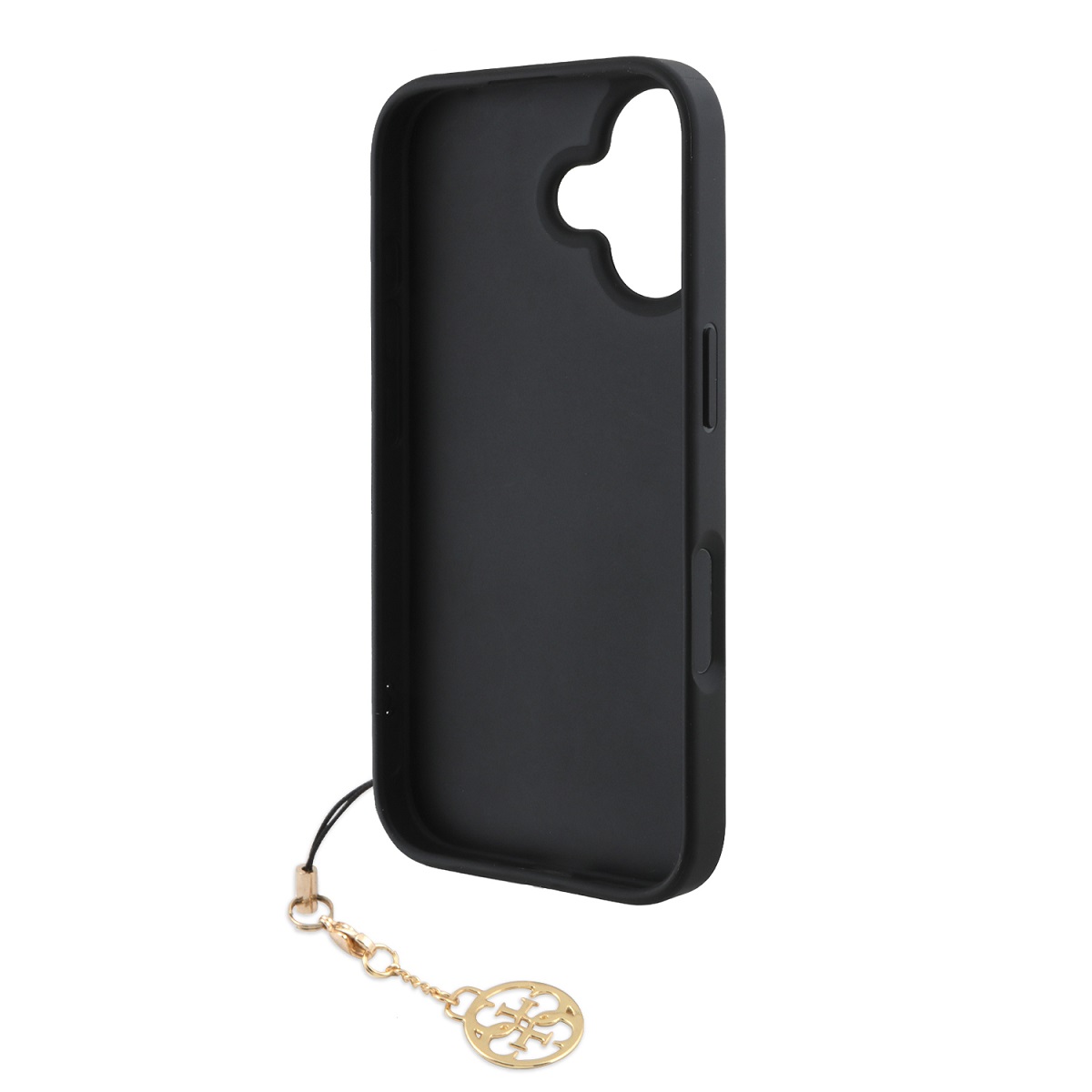 Guess 4G Charm Zadní Kryt pro iPhone 16 Tone on Tone Grey