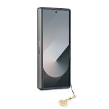 Guess 4G Charm Zadní Kryt pro Samsung Galaxy Z Fold 6 Grey