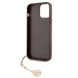 Guess 4G Charm Zadní Kryt pro iPhone 13 Pro Max Tone on Tone Brown