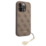 Guess 4G Charm Zadní Kryt pro iPhone 13 Pro Tone on Tone Brown