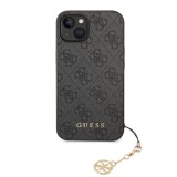 Guess 4G Charm Zadní Kryt pro iPhone 13 Tone on Tone Grey