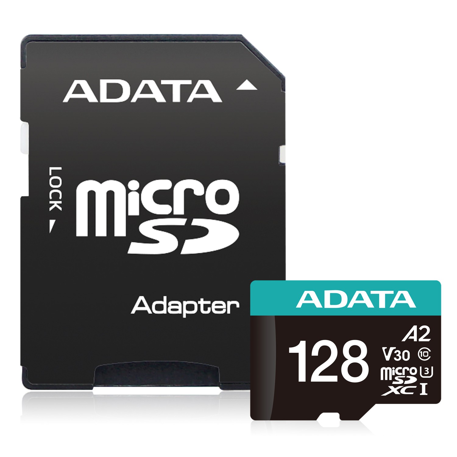 ADATA V30S / micro SDXC / 128GB (UHS-I U3-Class 10) + SD Adaptér