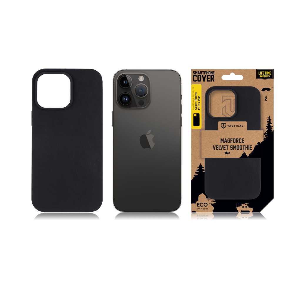 Tactical MagForce Velvet Smoothie Kryt pro Apple iPhone 14 Pro Max Asphalt