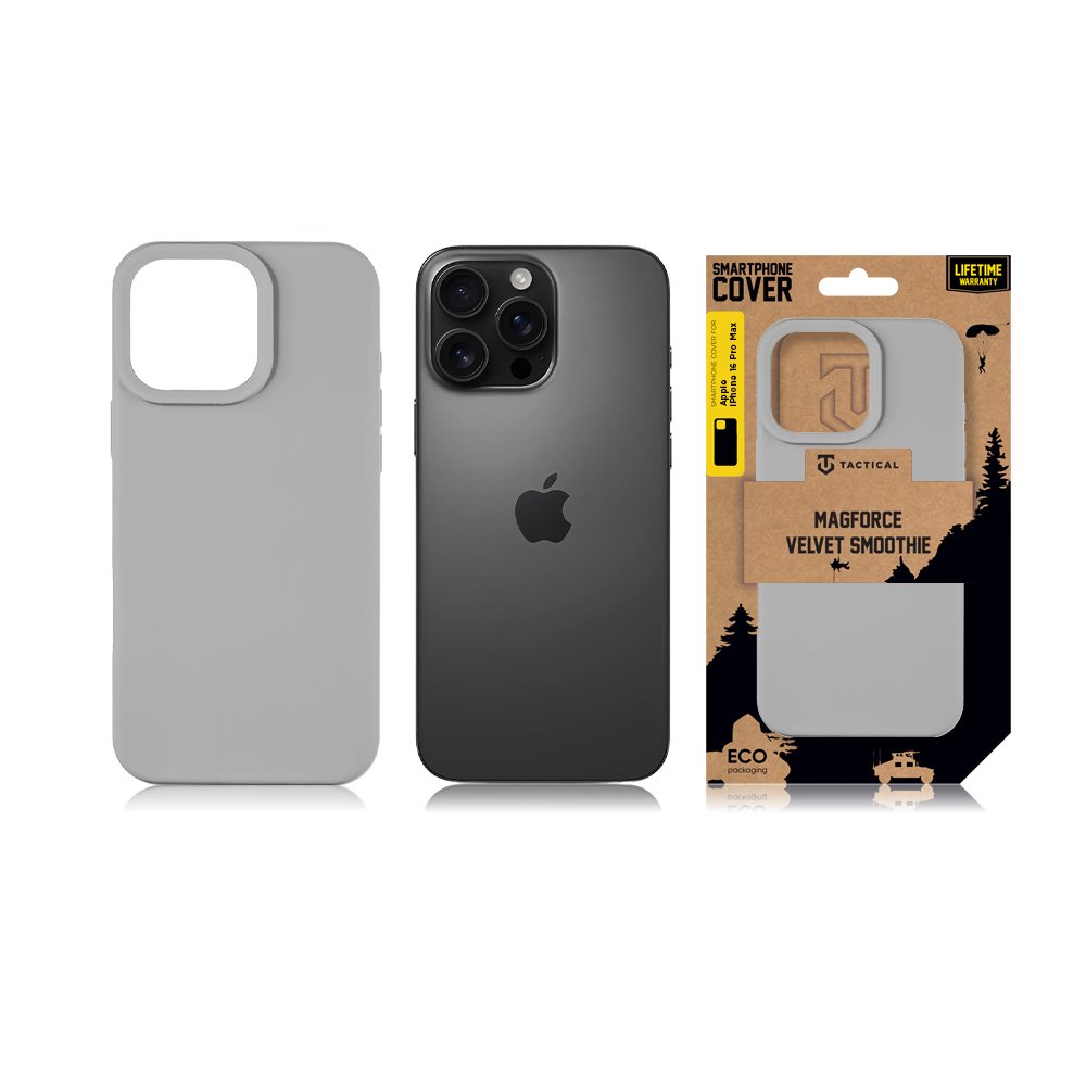 Tactical MagForce Velvet Smoothie Kryt pro Apple iPhone 16 Pro Max Foggy