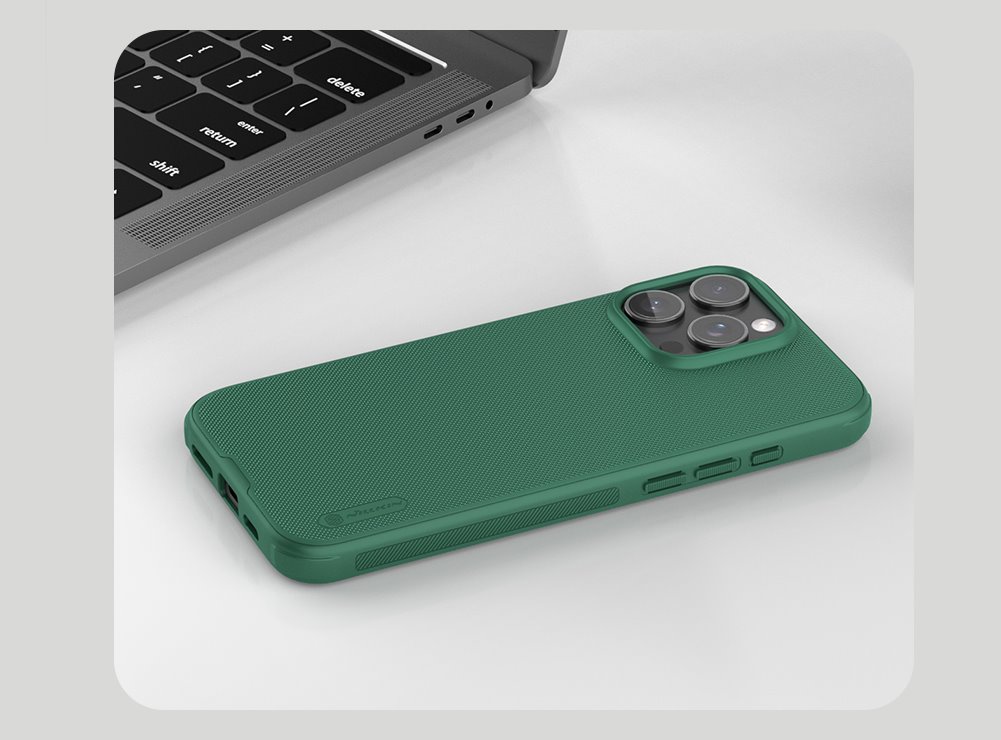 Nillkin Super Frosted PRO Zadní Kryt pro Apple iPhone 16 Pro Max Dark Green