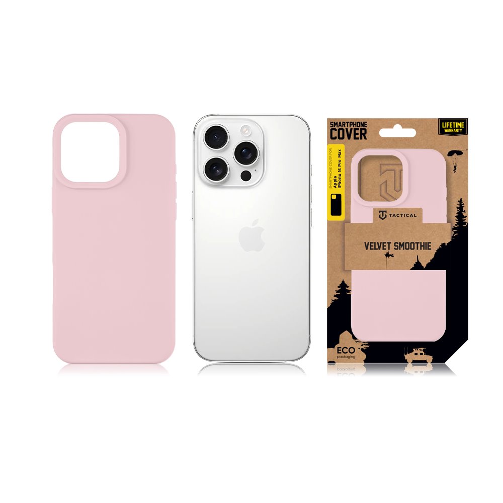 Tactical Velvet Smoothie Kryt pro Apple iPhone 16 Pro Max Pink Panther