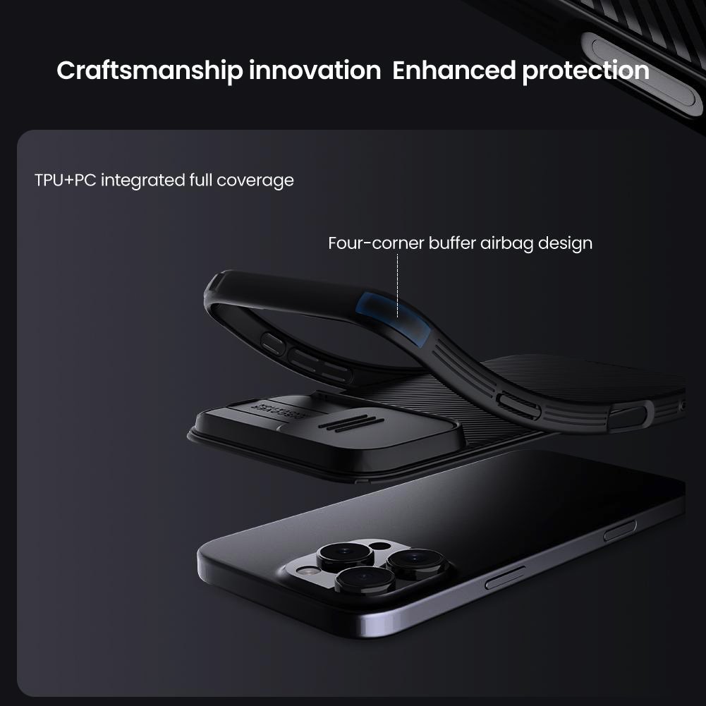 Nillkin CamShield PRO Magnetic Zadní Kryt pro Apple iPhone 16 Pro Black