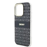 DKNY PC/TPU Repeat Pattern Tonal Stripe Magsafe Zadní Kryt pro iPhone 16 Pro Max Black