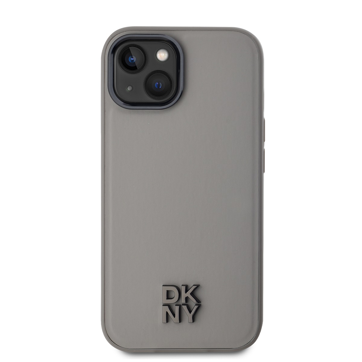 DKNY PU Leather Stack Logo Magsafe Zadní Kryt pro iPhone 15 Grey