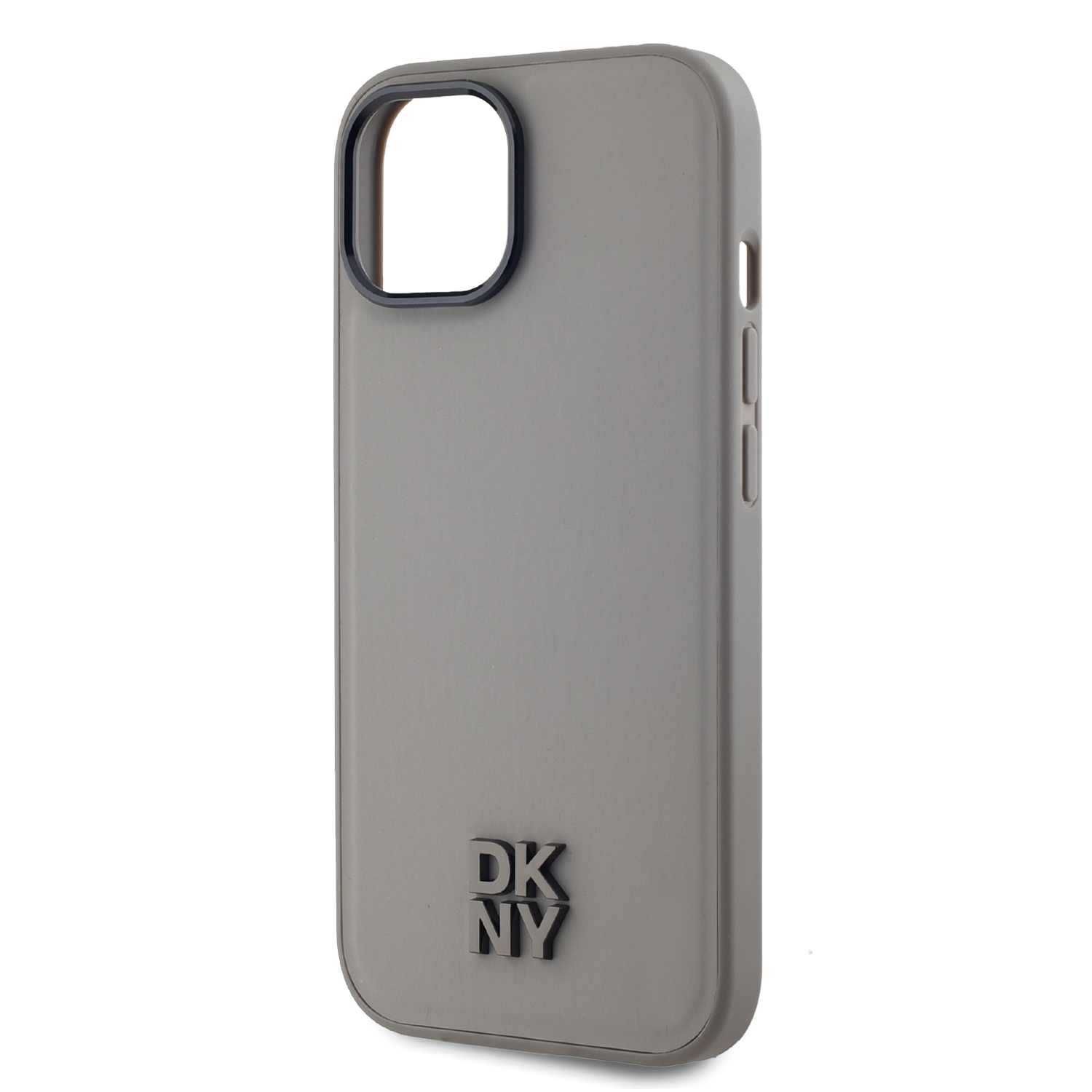 DKNY PU Leather Stack Logo Magsafe Zadní Kryt pro iPhone 15 Grey