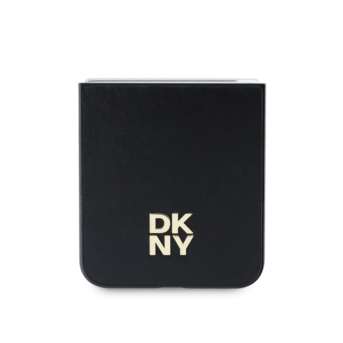 DKNY PU Leather Stack Logo Zadní Kryt pro Samsung Galaxy Z Flip 6 Black