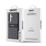 DKNY PC/TPU Repeat Pattern Tonal Stripe Zadní Kryt pro Samsung S24 Black