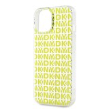 DKNY PC/TPU Repeat Pattern Zadní Kryt pro iPhone 15 Yellow