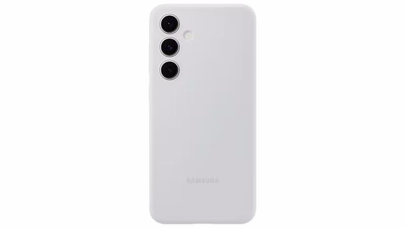 Silikónový zadný kryt pre Samsung Galaxy S24 FE EF-PS721CJEGWW sivý