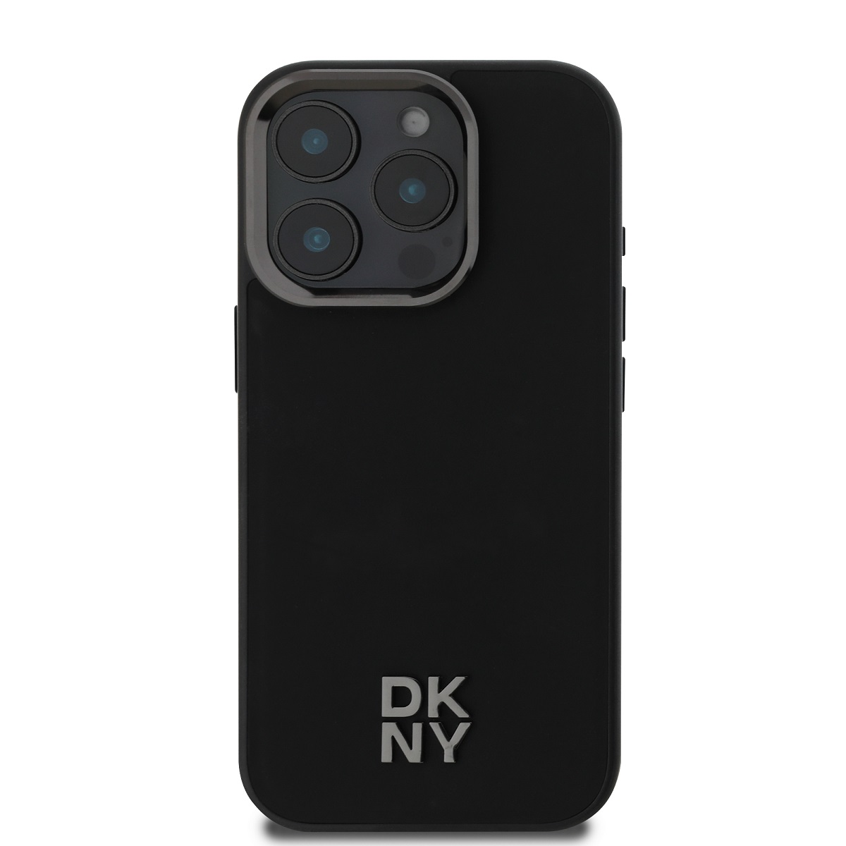 DKNY PU Leather Stack Logo Magsafe Zadní Kryt pro iPhone 16 Pro Black