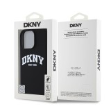 DKNY Liquid Silicone Arch Logo MagSafe Zadní Kryt pro iPhone 16 Pro Black