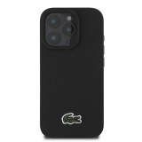 Lacoste Iconic Petit Pique Woven Logo MagSafe Zadní Kryt pro iPhone 16 Pro Max Black