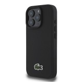 Lacoste Iconic Petit Pique Woven Logo MagSafe Zadní Kryt pro iPhone 16 Pro Max Black