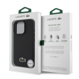 Lacoste Iconic Petit Pique Woven Logo MagSafe Zadní Kryt pro iPhone 16 Pro Max Black