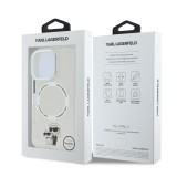 Karl Lagerfeld IML Karl and Choupette MagSafe Zadní Kryt pro iPhone 16 Pro Transparent