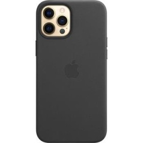 Apple kožený kryt MHKM3ZE/A vr. Magsafe pre Apple iPhone 12 Pro Max, black