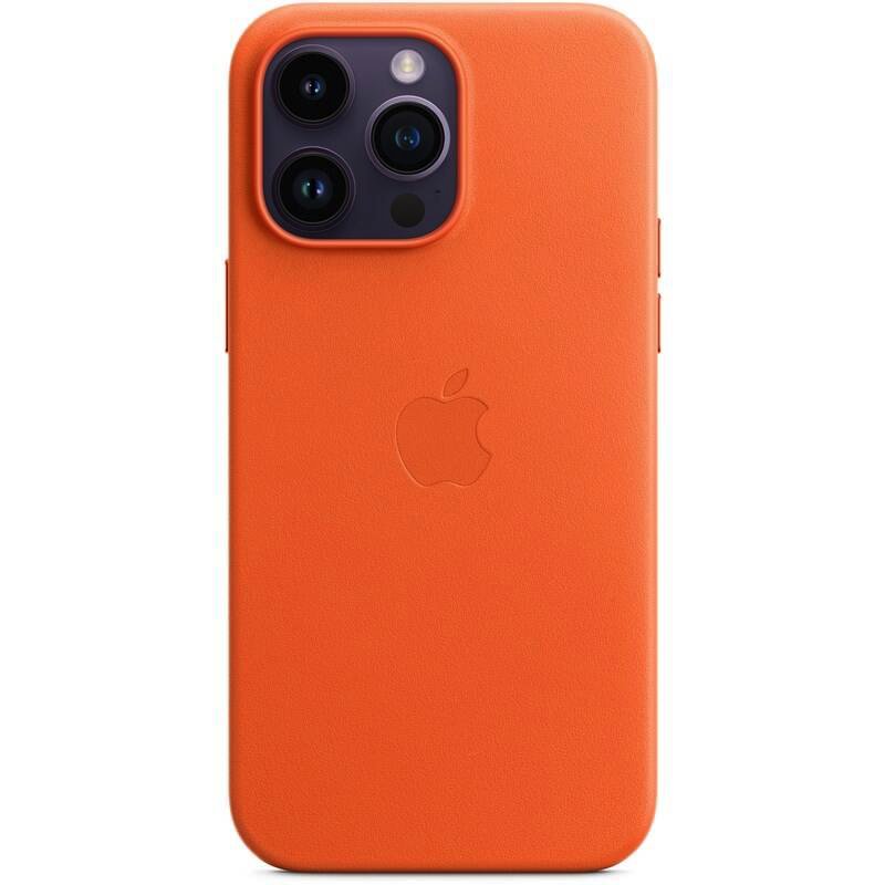 MPPR3FE/A Apple Kožený Kryt vč. MagSafe pro iPhone 14 Pro Max Orange