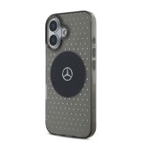 Mercedes PC/TPU Star Pattern MagSafe Zadní Kryt pro iPhone 16 Plus Black